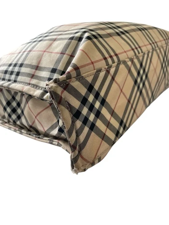BURBERRY Nova Check Blue Label Nylon Hand Bag - Picture 8 of 16